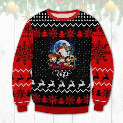 cute doggy ugly christmas sweater xmas gift holiday gift 1 Cute Doggy Ugly Christmas Sweater Xmas Gift Holiday Gift - Image 1