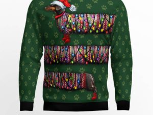 Dachshund Ugly Christmas Sweater - Image 1