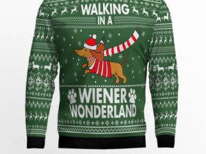Dachshund Weiner Wonderland Ugly Christmas Sweater - Image 1