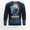 Dadacorn Protector Of My Unicorns Ugly Christmas Sweater - Image 1