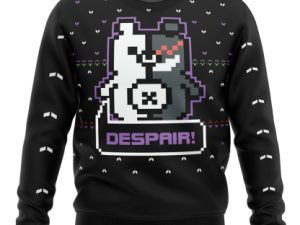 Danganronpa Monokuma Despair Ugly Christmas Sweater - Image 1