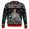 Danger Zone Merry Drunk I Christmas Archer Ugly Christmas Sweater - Image 2