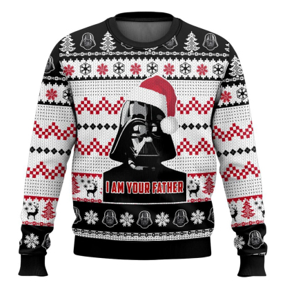 darth vader im your father christmas ugly christmas sweater 1 Darth Vader Im Your Father Christmas Ugly Christmas Sweater - Image 1