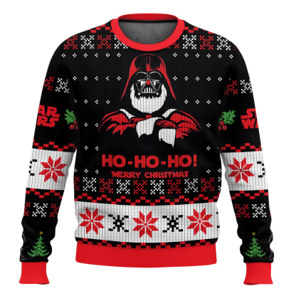 darth vader ugly christmas sweater 1 Darth Vader Ugly Christmas Sweater - Image 1
