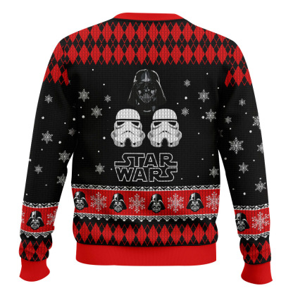 darth vader ugly christmas sweater holiday gift 2 Darth Vader Ugly Christmas Sweater Holiday Gift - Image 2