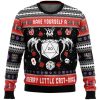 Dd Have Yourself A Merry Little Crit Mas Dungeons And Dragons Ugly Christmas Sweater - Image 1
