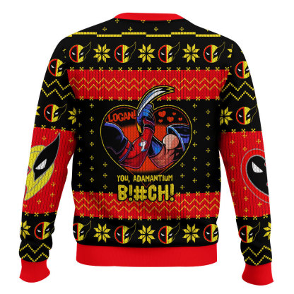deadpool and wolverine ugly christmas sweater 2 Deadpool And Wolverine Ugly Christmas Sweater - Image 2