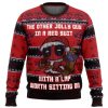 Deadpool Jolly Red Guy Ugly Christmas Sweater - Image 1