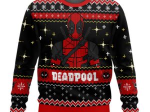 Deadpool Ugly Christmas Sweater Full Size - Image 1