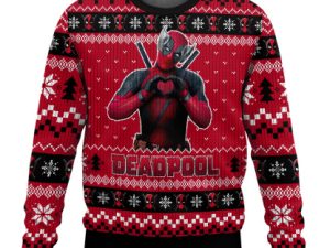 Deadpool X Wolverine Ugly Christmas Sweater - Image 1