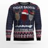 Dear Santa Just Bring Wine Ugly Christmas Sweater - Image 1