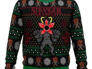 Demogorgon Stranger Krampus Stranger Things Ugly Christmas Sweater - Image 1