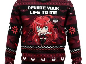 Devote Your Life To Me High School Dxd Ugly Christmas Sweater - Image 1
