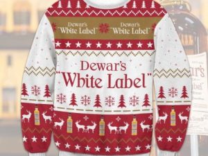 Dewars White Label Ugly Christmas Sweater - Image 1