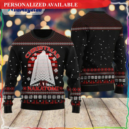 die hard nakatomj plaza christmas cute noel mc christmas pattern ugly christmas sweater 1 Die Hard Nakatomj Plaza Christmas Cute Noel Mc Christmas Pattern Ugly Christmas Sweater - Image 1