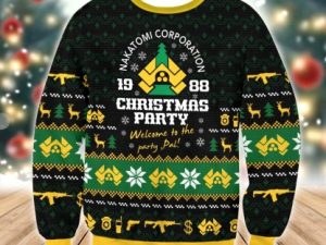 Die Hard Ugly Christmas Sweater Family Gift - Image 1