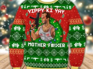 Die Hard Ugly Christmas Sweater Xmas Gift - Image 1