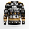 Die Wunderbarste Zeit Fir Ein Bier Ugly Christmas Sweater - Image 1