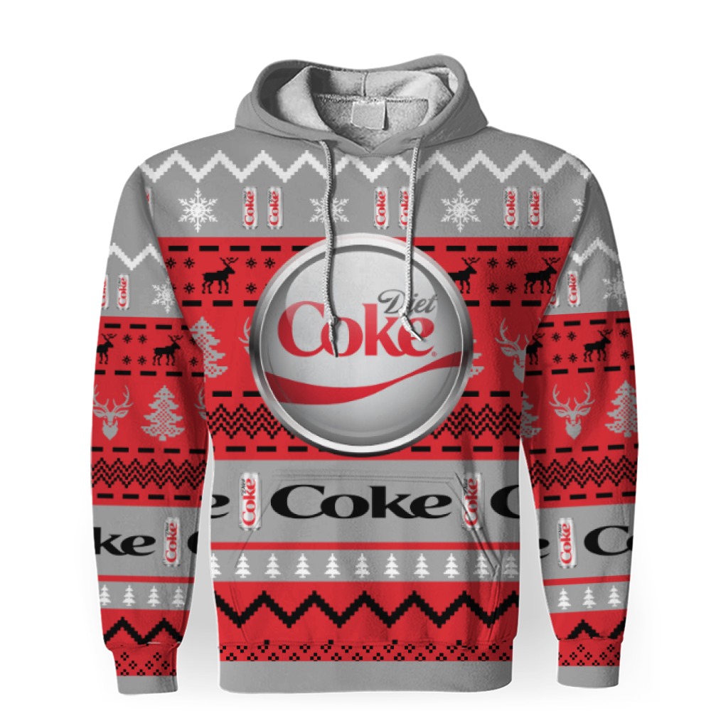 diet coke soft drink 3d unisex hoodie 1 Diet Coke Soft Drink-3D Unisex Hoodie - Image 1