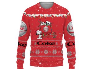 Diet Coke Soft Drink American Merry Christmas, Snoopy House Cute Fan Gift-3D Sweatshirt - Image 1