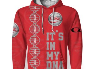 Diet Coke Soft Drink It's In My DNA-3D Unisex Hoodie - Image 1