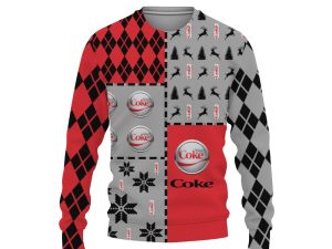Diet Coke Soft Drink Merry Christmas And -3D Sweatshirt - Image 1