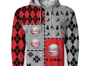 Diet Coke Soft Drink Merry Christmas And -3D Unisex Hoodie - Image 1