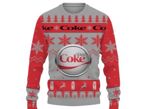 Diet Coke Soft Drink Merry Christmas Unisex Gift Fan-3D Sweatshirt - Image 1