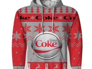 Diet Coke Soft Drink Merry Christmas Unisex Gift Fan-3D Unisex Hoodie - Image 1