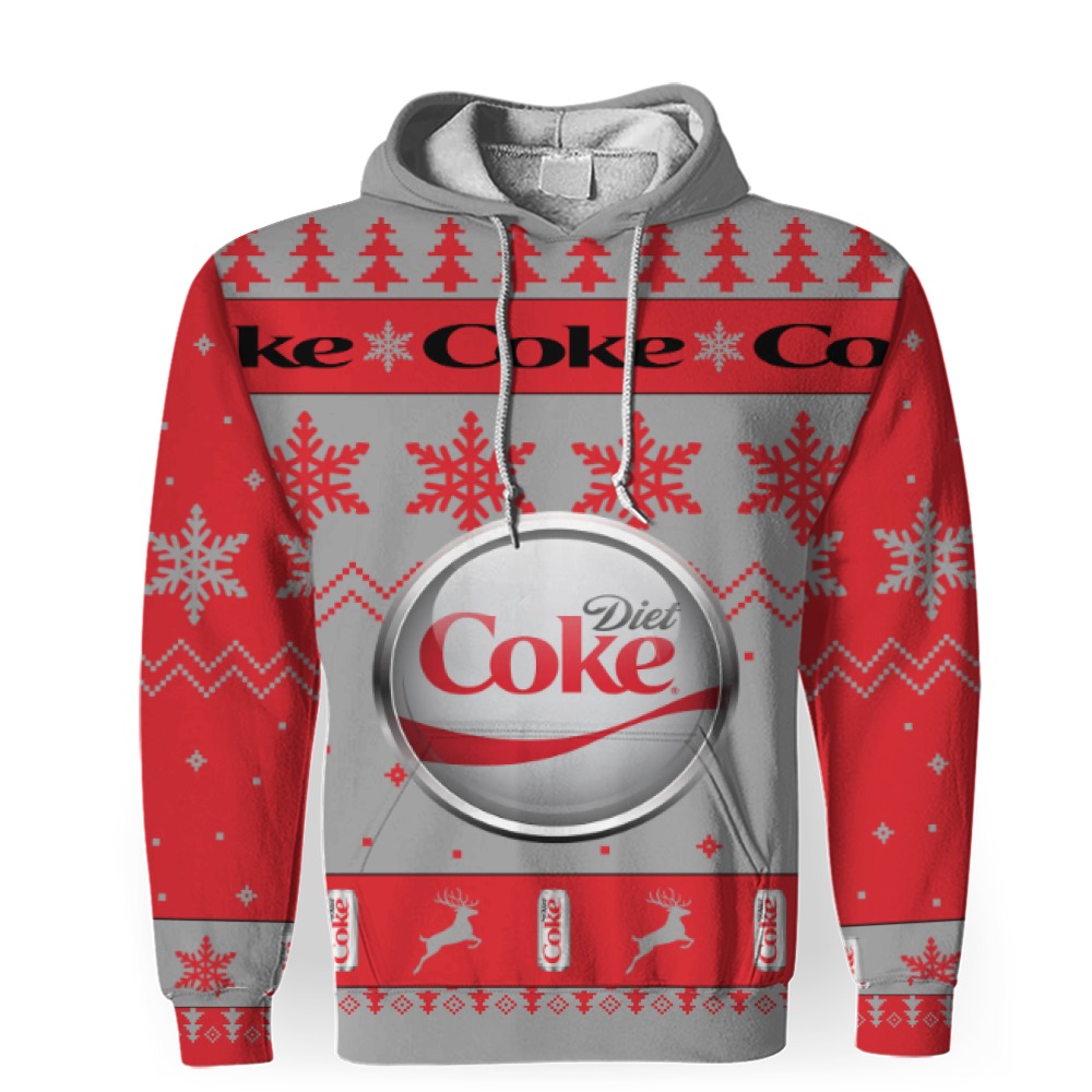 diet coke soft drink merry christmas unisex gift fan 3d unisex hoodie 1 Diet Coke Soft Drink Merry Christmas Unisex Gift Fan-3D Unisex Hoodie - Image 1