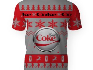 Diet Coke Soft Drink Merry Christmas Unisex Gift Fan-3D Unisex T-Shirt - Image 1
