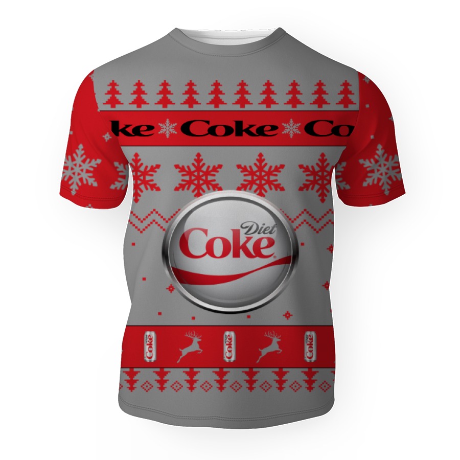 diet coke soft drink merry christmas unisex gift fan 3d unisex t shirt 1 Diet Coke Soft Drink Merry Christmas Unisex Gift Fan-3D Unisex T-Shirt - Image 1