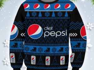 Diet Pepsi Christmas Gift Ugly Christmas Sweater - Image 1