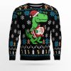 Dinosaur Ugly Christmas Sweater - Image 1