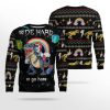 Dinosaur Unicorn Ride Hard Ugly Christmas Sweater - Image 2