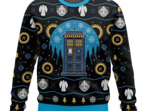 Doctor Who Ugly Christmas Sweater Holiday Gift - Image 1