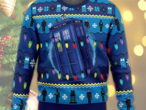Doctor Who Woolen Ugly Christmas Sweater - Image 1