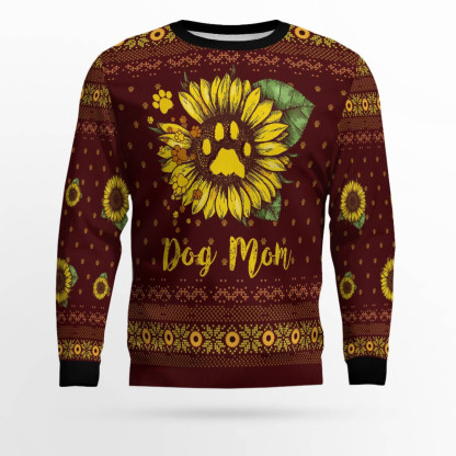 dog mom ugly christmas sweater 1 Dog Mom Ugly Christmas Sweater - Image 1