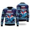 Dolphin Flippin Ugly Christmas Sweater - Image 1