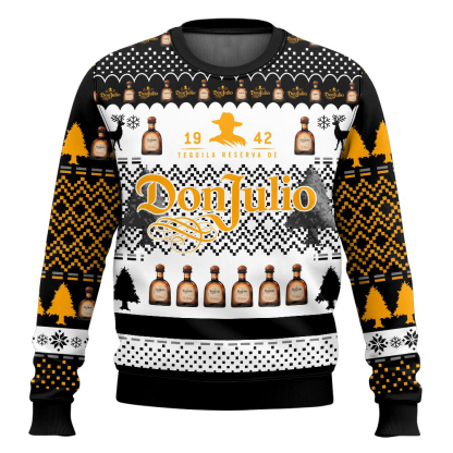 don julio ugly christmas sweater holiday gift 1 Don Julio Ugly Christmas Sweater Holiday Gift - Image 1