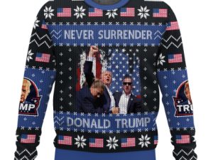 Donald T Ugly Christmas Sweater - Image 1