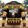 Donald T Vacations Merry Christmas Shitter Was Full Ugly Christmas Sweater - Image 1