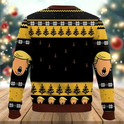 donald t vacations merry christmas shitter was full ugly christmas sweater 2 Donald T Vacations Merry Christmas Shitter Was Full Ugly Christmas Sweater - Image 2