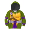 Donatello Costume Cosplay Kid Hoodie Sweatshirt T-Shirt 1 - Image 1