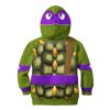 Donatello Costume Cosplay Kid Hoodie Sweatshirt T-Shirt 1 - Image 2