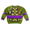 Donatello Costume Cosplay Kid Hoodie Sweatshirt T-Shirt 2 - Image 2