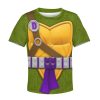 Donatello Costume Cosplay Kid Hoodie Sweatshirt T-Shirt 3 - Image 1