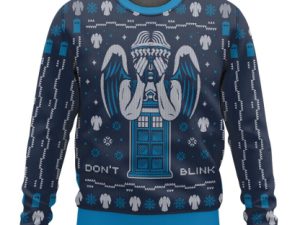 Dont Blink Doctor Who Ugly Christmas Sweater - Image 1