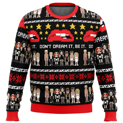 dont dream it be it the rocky horror picture show ugly christmas sweater 1 Dont Dream It Be It The Rocky Horror Picture Show Ugly Christmas Sweater - Image 1