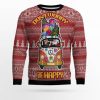 Dont Worry Be Happy Ugly Christmas Sweater - Image 1